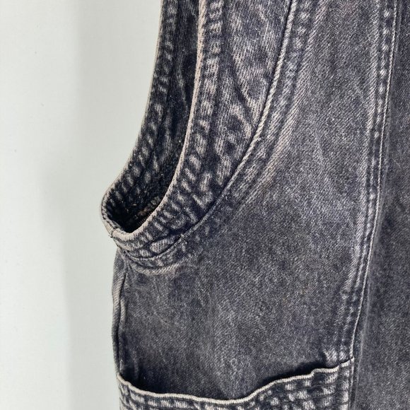 Sezane Women's Tim Jacket Vest Black Grey Denim Size Small NWT - Picture 4 of 10